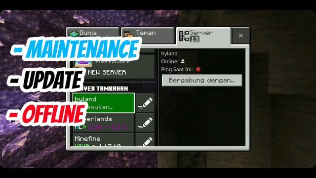 [BARU!] - CARA MENGATASI TIDAK BISA MASUK SERVER MCPE!! DAN PENYEBAB NYA! #TutorialMinecraft смотреть онлайн