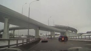 Съезд на Каширское шоссе с МКАД внешняя сторона ("Клевер")
