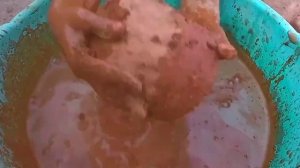 ASMR || Pure red dirt shapes dry and floor crumbling || yummy dipping || #mouthwatering #asmrvideo