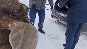 Ауди а 6 quattro.Застряли в снегу...