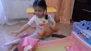 Кроватка для Беби Бон, распаковка новой кроватки для куклы