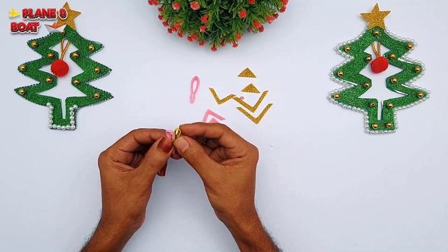 Easy To Make Beautiful Christmas Ornaments | Glitter Paper Crafts смотреть онлайн