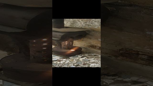 Установили печку в гараже самообслуживания СНТ Мечта на отработке