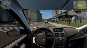 Бешеный таксист на калине 2 спорт в сити кар драйвинг - CITY CAR DRIVING + РУЛЬ