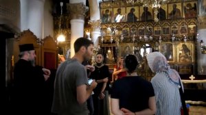 Монастырь Святого Неофита (Кипр). Богомольцы из Грузии (Тбилиси).