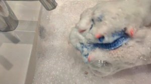 Soaked soap Johnson🤍Much foam💜Washing with sponge🤍 Размокшее мыло💜 Много пены🤍 Мыление с губкой 💜