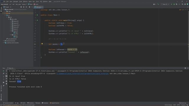 JAVA для модов MINECRAFT | Операторы сравнения | #7 смотреть онлайн
