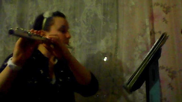 Я решила разобрать песню.Читаю с листа на флейте.Какой получается звук. смотреть онлайн