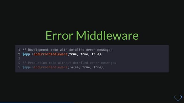 Slim Framework - Debugging and Error Handling