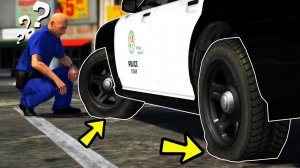 Что БУДЕТ если ЛОПНУТЬ ШИНЫ у ПОЛИЦЕЙСКОЙ МАШИНЫ?! (GTA 5)