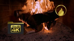 🔥Завораживающее пламя камина в 4K: комфорт и тепло домашнего очага