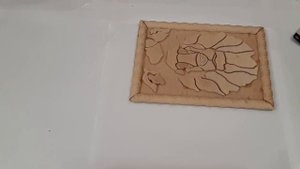 Склеивание выраженных деталей (пазлов) из фанеры