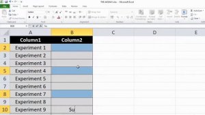 Shortcut to Fill Multiple Cells with the Same Text | Excel