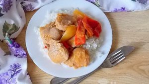 Тушеная свиная вырезка Дачная