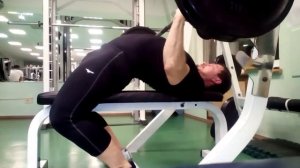 Жим лежа 105 кг, отработка техники жимового моста