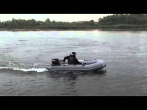 Ходовые испытания и видео Лоцман М-340 с мотором 15 л.с.