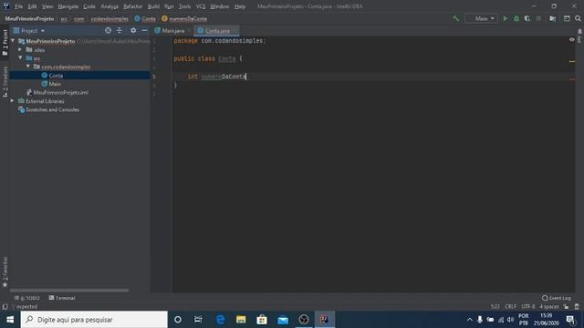 Java - Aula 6 - Como criar o primeiro programa em Java usando Intellij смотреть онлайн