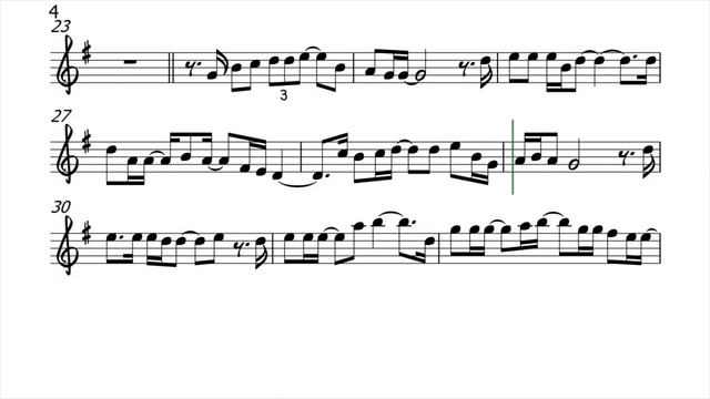 Almost Paradise Flute Violin Easier key Sheet Music Backing Track Play Along Partitura