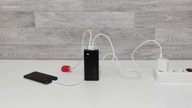Power Bank  30000mAh Appio P-005 professional ПОДДЕРЖКА БЫСТРОЙ ЗАРЯДКИ