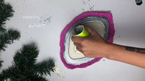 Рисуем эпоксидной смолой: сделать узор для сервировочного блюда или подстаканника? Рецепт заливки