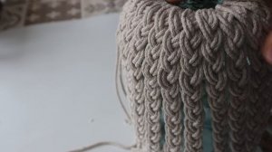 Шикарная напольная ваза из 3 литровой банки. Технику изготовления придумала сама