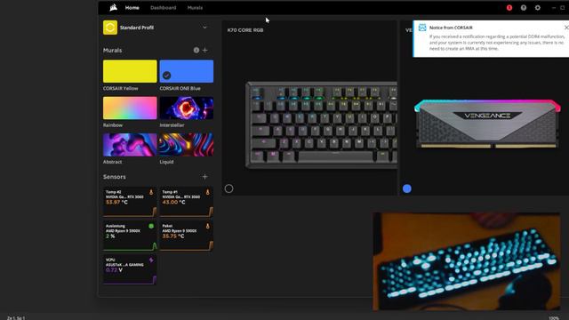My new keyboard : Corsair K70 CORE RGB ⌨️