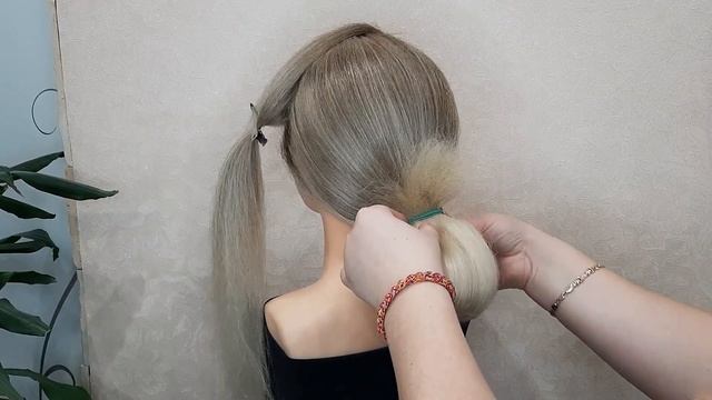 Невероятно красивый пучок / Прическа за 5 минуты смотреть онлайн