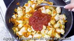 Una receta fácil y rápida de pasta para cenar, haz pasta en una sartén. Receta sencilla y deliciosa