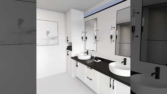 🌟timeless black&white bathroom design #moment 72 смотреть онлайн