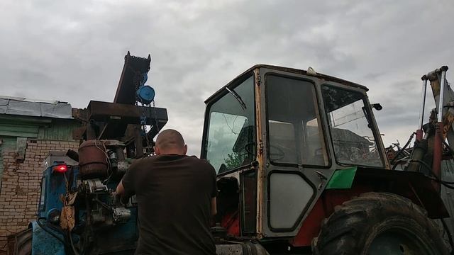 Установка мотора д-65 на экскаватор ЮМЗ ЭО 2621! смотреть онлайн