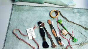 Покраска ткани для вышивки | DIY Как это сделала я | Вышивка крестиком | Вышивка мережки