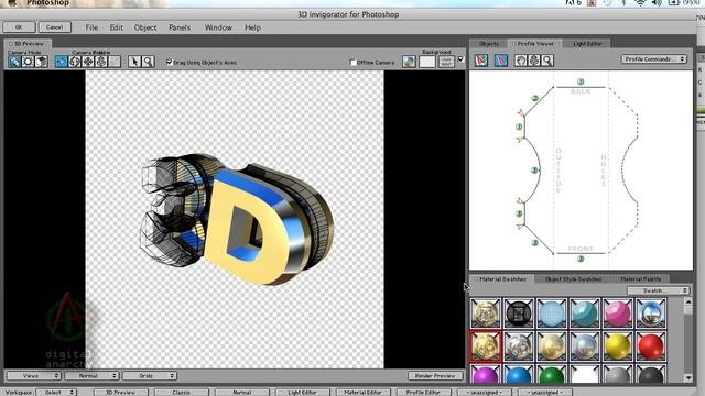 3D Invigorator Photoshop plugin vs. Photoshop's Repousse 3D tool смотреть онлайн