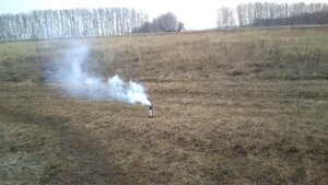 Мощная дымовая шашка из газеты и амиачной селитры