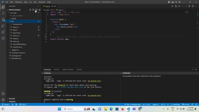Installation and Folder Structure ReactJs Project - Building an Admin Dashboard with ReactJS 2023 -