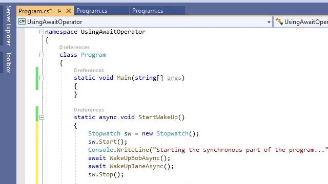 Asynchronous Programming with C#