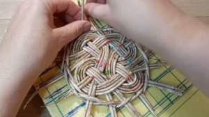 МК. Салфетка или панно с красивой серединкой из бумажной лозы. #ольгасержантова