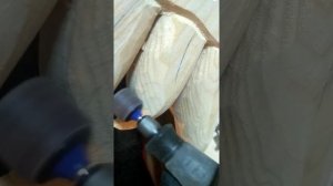 Шлифовка гравером ,абразивом. Резьба по дереву