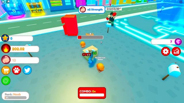 КТО ПЕРВЫМ СЛОМАЕТ ХОЛОДИЛЬНИК ТОТ И ПОБЕДИТЕЛЬ! - СИМУЛЯТОР КАЧКА РАЗРУШИТЕЛЯ В ROBLOX смотреть онлайн