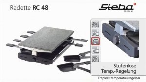 Steba RC48 Steengrill-raclette met grilloppervlak 37x23cm Multibrands NL