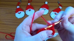 Дед Мороз крючком  МК .Магнит, брелок, игрушка .СROCHET