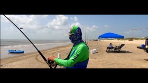 FISHING BOLIVAR GALVESTON TEXAS | 6 FOOT BULL SHARK LBSF | SURF FISHING FOR SHARKS