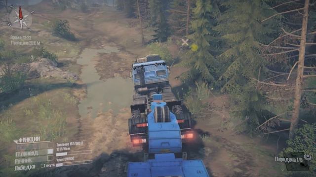 Реальная жизнь в Spin tires MudRunner Привез КИРОВЕЦ К8400 skidder
