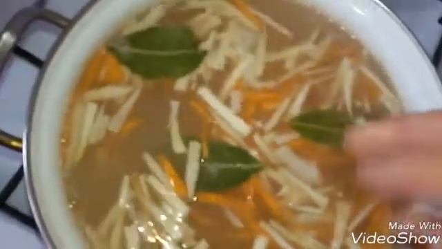 Суп с манными клецками. смотреть онлайн