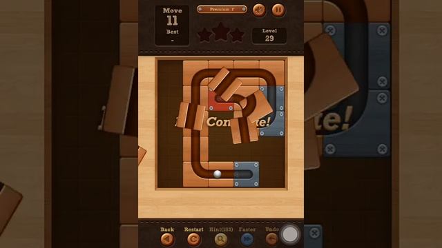 Roll the Ball slide puzzle Premium F Pack Level 29 Solution