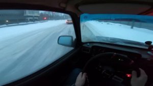 Дрифтим по городу! 140 боком на ЖИГЕ! Долгожданный снег в Москве.