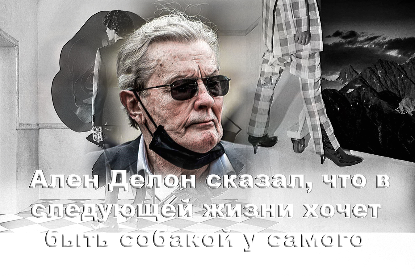 Ален Делон сказал, что в следующей жизни хочет быть собакой у самого себя..mp4