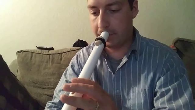 Native American style flute in G minor made from PVC