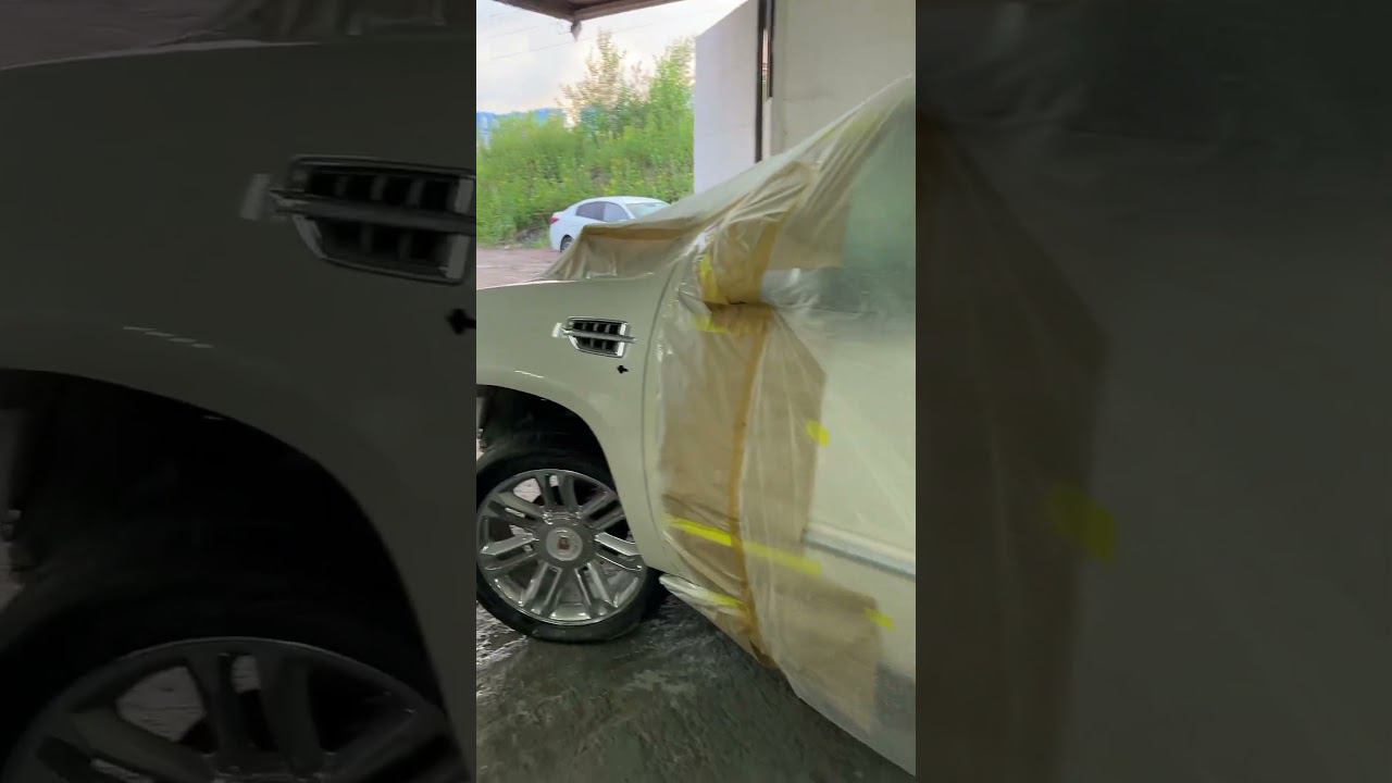 Cadillac escalade #cadillac #эскалейд #покраскаавто #автопокраска #авторемонт