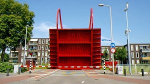 Brugopening Rode Brug Utrecht Ophaalbrug/ Drawbridge/ Pont Basculant/ Zugbrücke