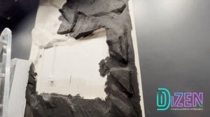 Стена-скала в интерьер (Самара)